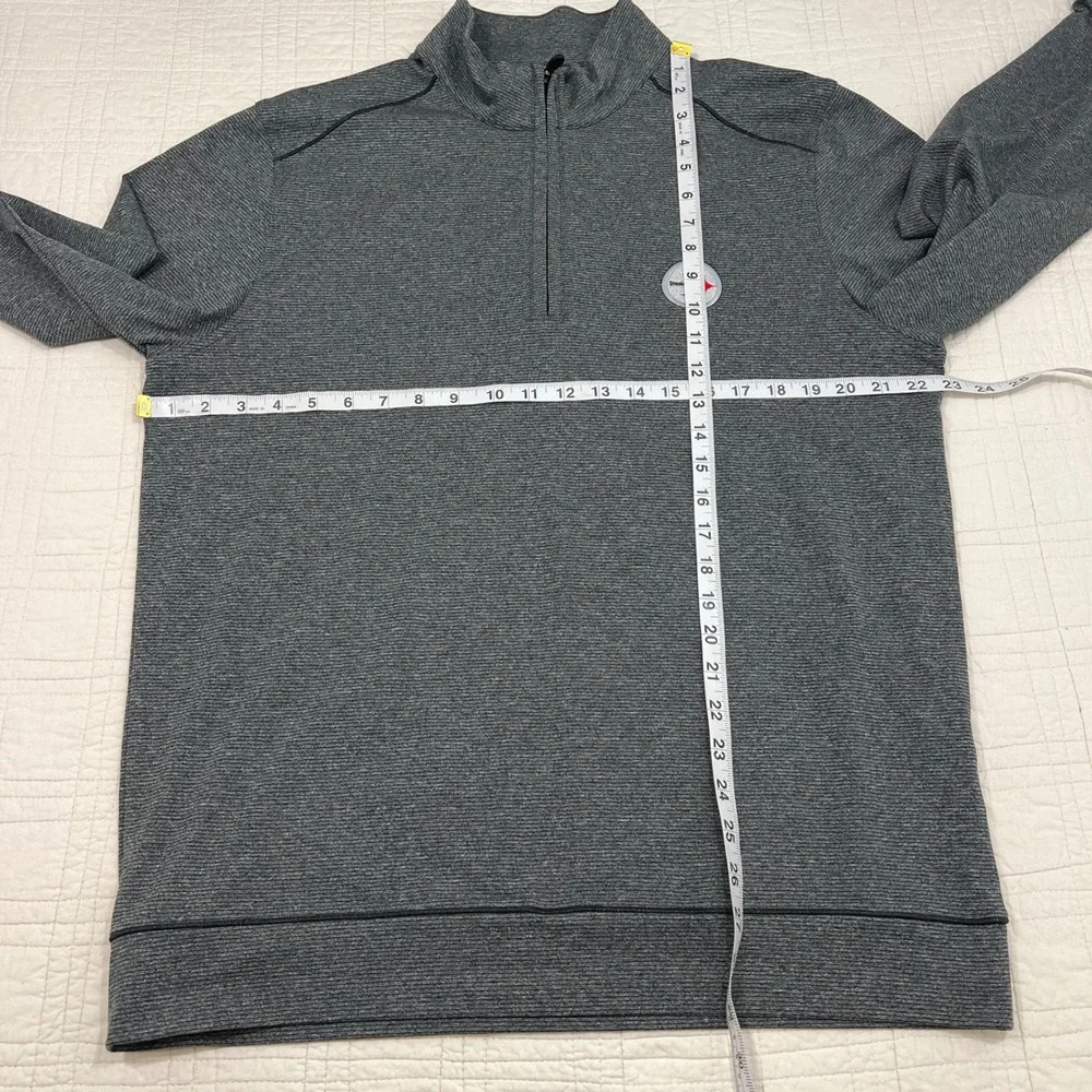 Cutter & Buck Pittsburgh Steelers Gray Quarter Zip Pullover Mens Large CB DryTec
